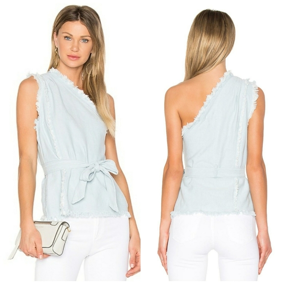 PAIGE Tops - new Paige x Rosie HW Emmanuelle Chambray Top Med